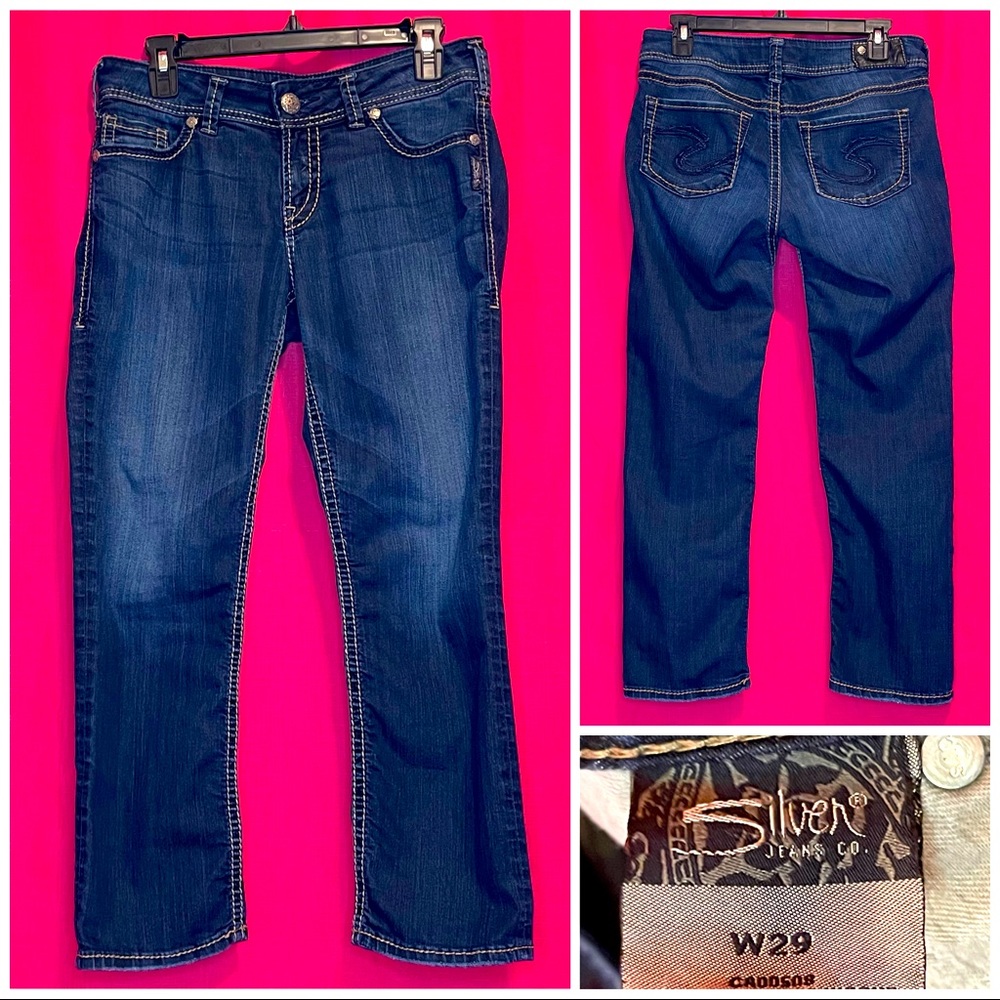 SILVER JEANS CO. SUKI CAPRI SIZE 29